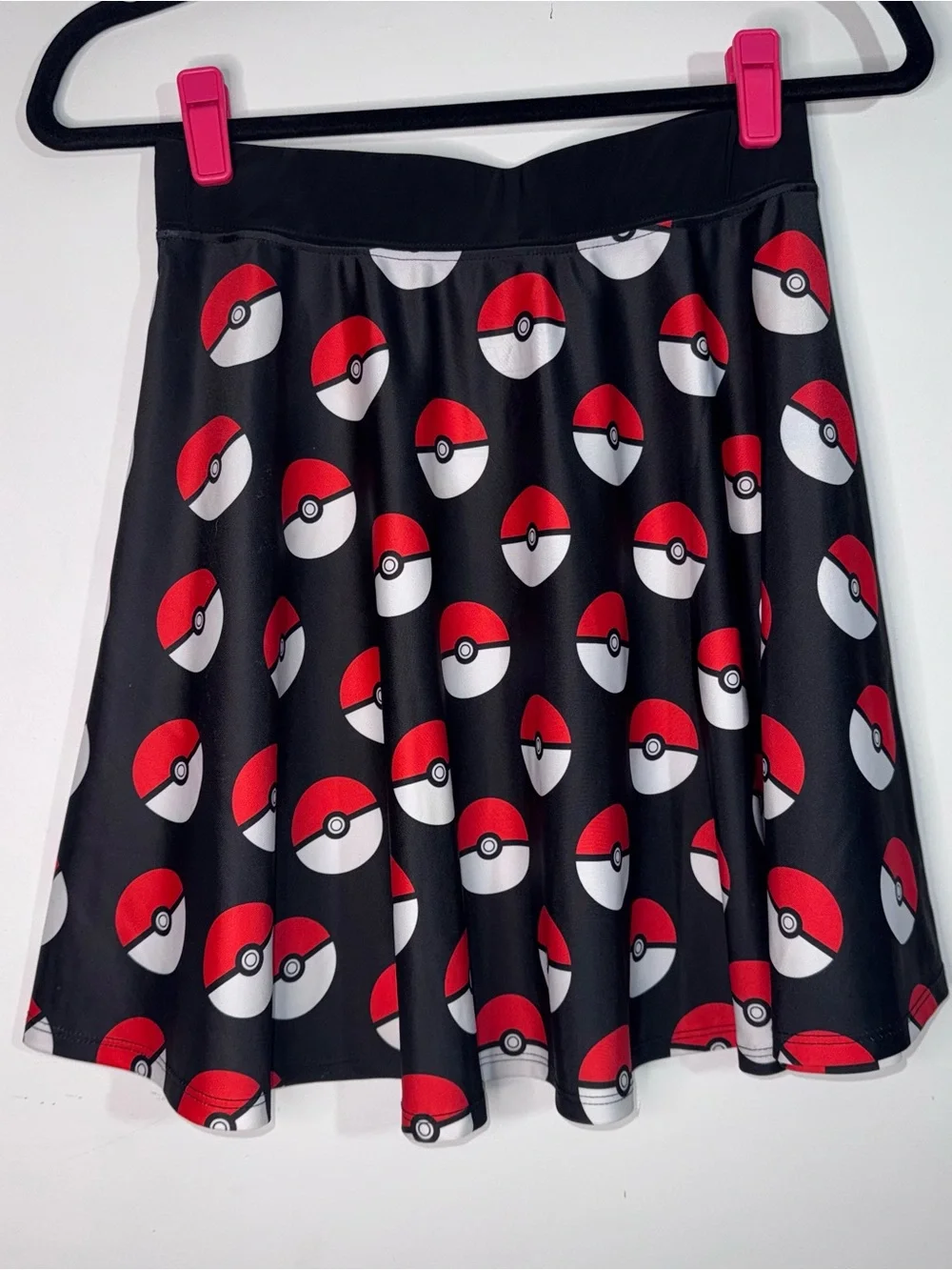 Pokemon Pokeball Skater Skirt Nintendo Gamer Anime Cosplay Size Small - Picture 2 of 6
